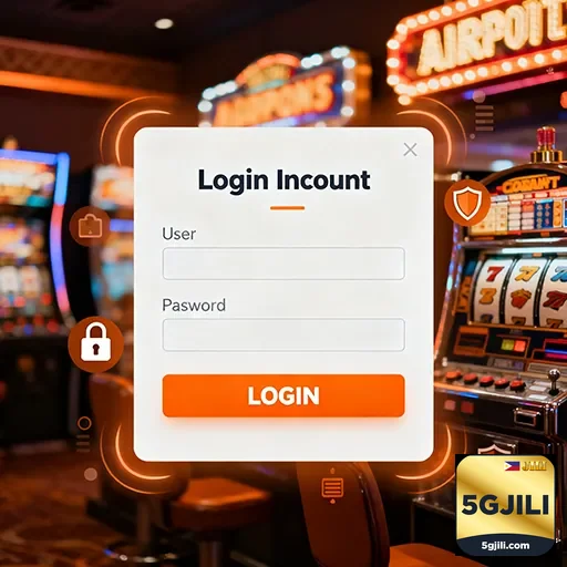 User logging into 5gjili for casino bonuses
